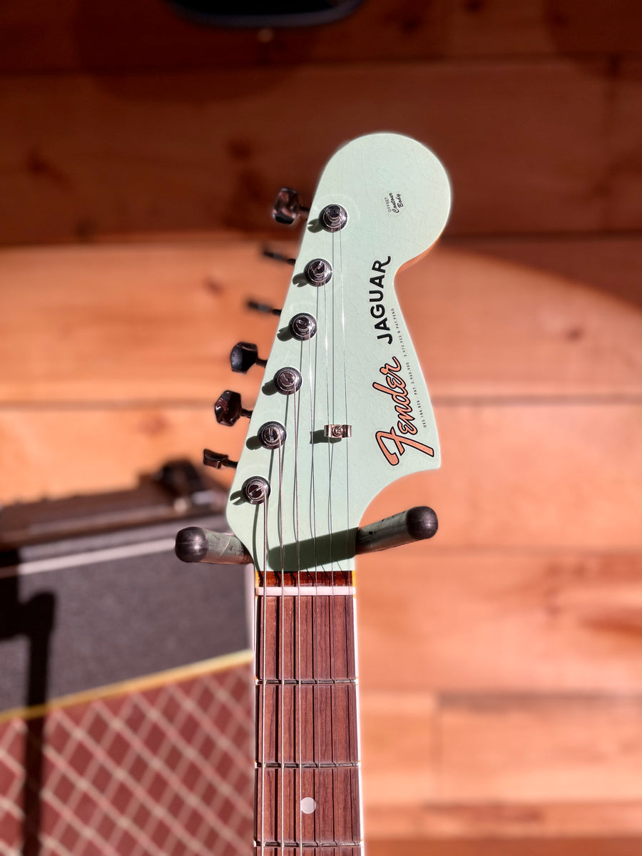 Fender Custom Shop 1966 Jaguar Deluxe Closet Classic, Rosewood Fingerboard,  Aged Surf Green