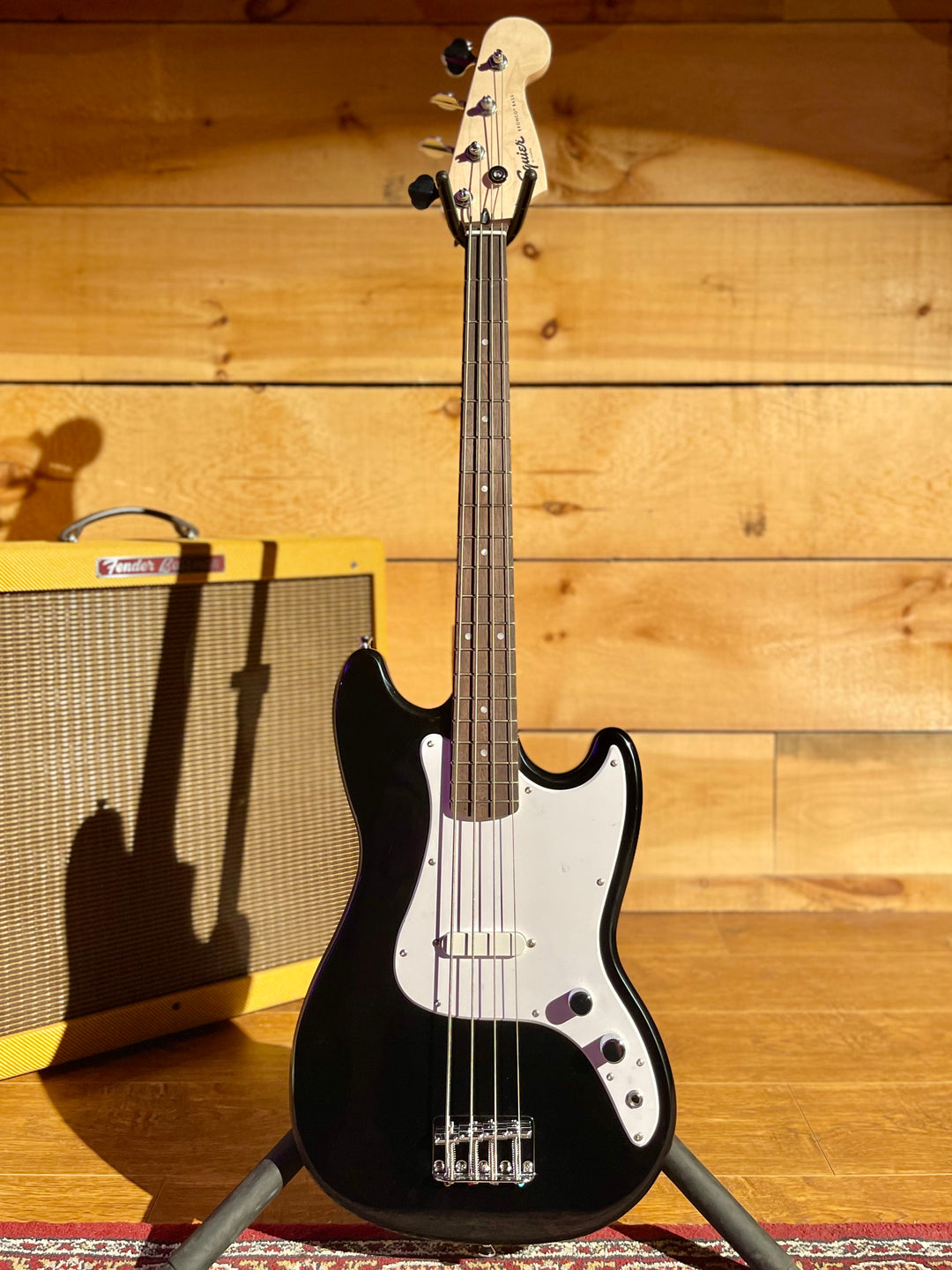 Squier Sonic Bronco Bass, Laurel Fingerboard, Black – Sherwood