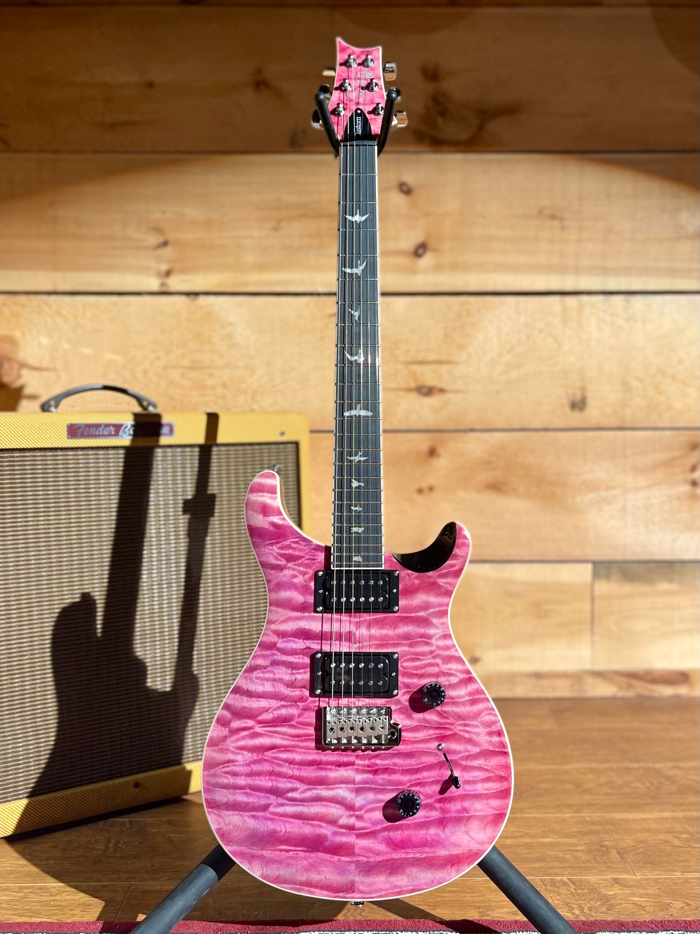 【美品】PRS SE Custom 24 Natural Quilt PRS SE Custom 24 Quilt Package Turquoise - KAOS Music Centre
